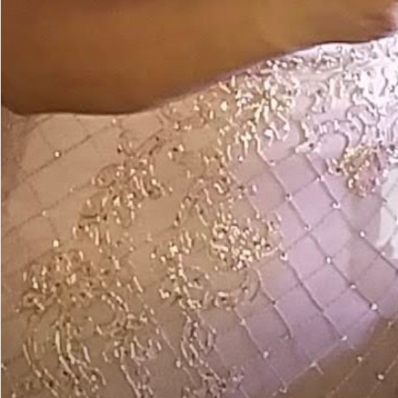 Fashion Nova Elegant Lace & Sequence Rose Dress - Picture 4 of 12